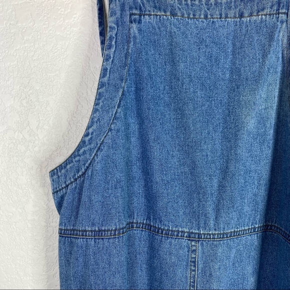 Vintage Original TY Wear Blue Jean Denim Midi Dress - Picture 3 of 6